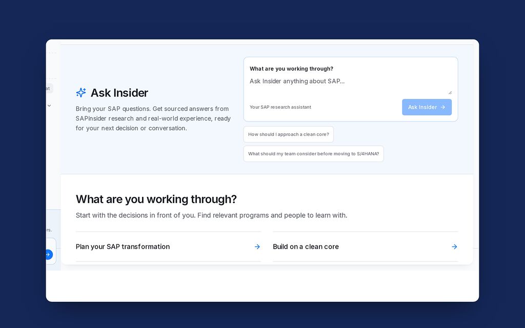 Ask Insider