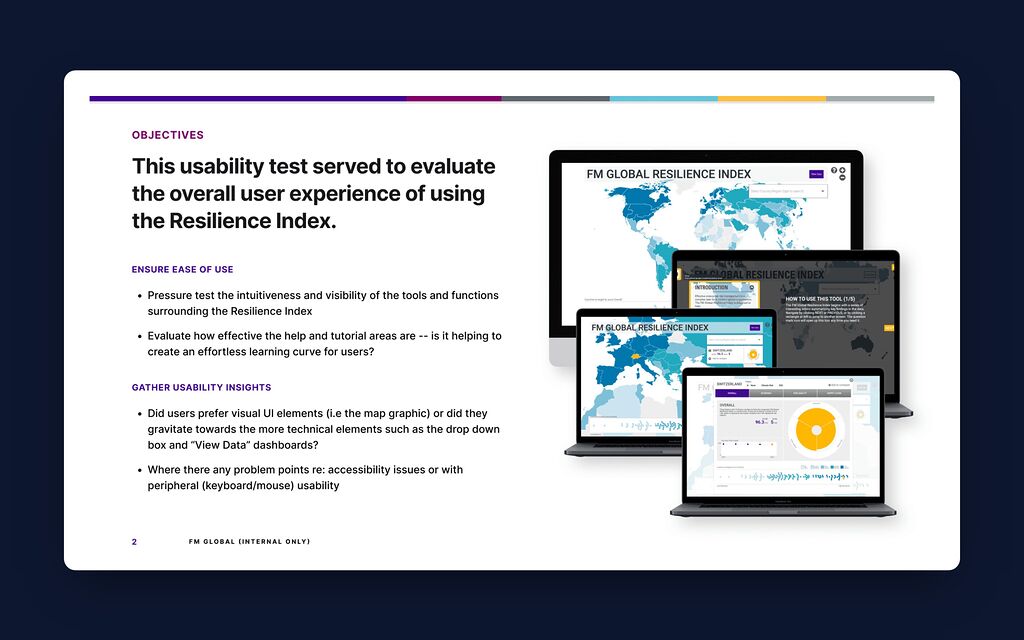 Study objectives with the product on desktop and laptop
