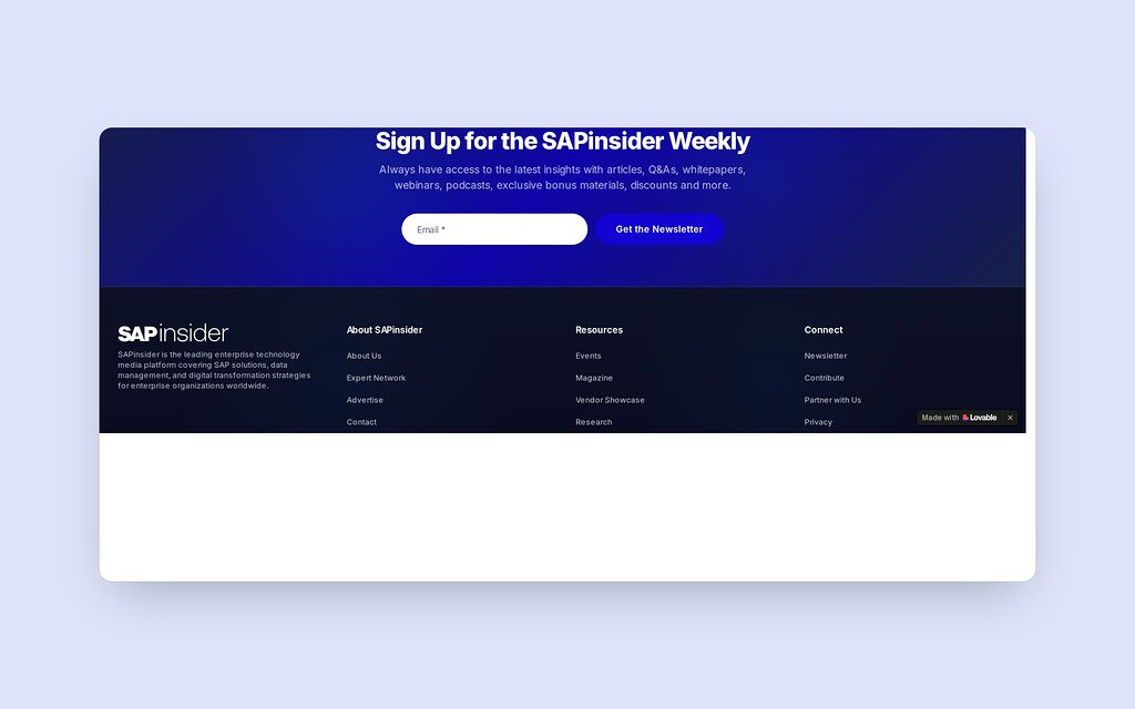 The newsletter