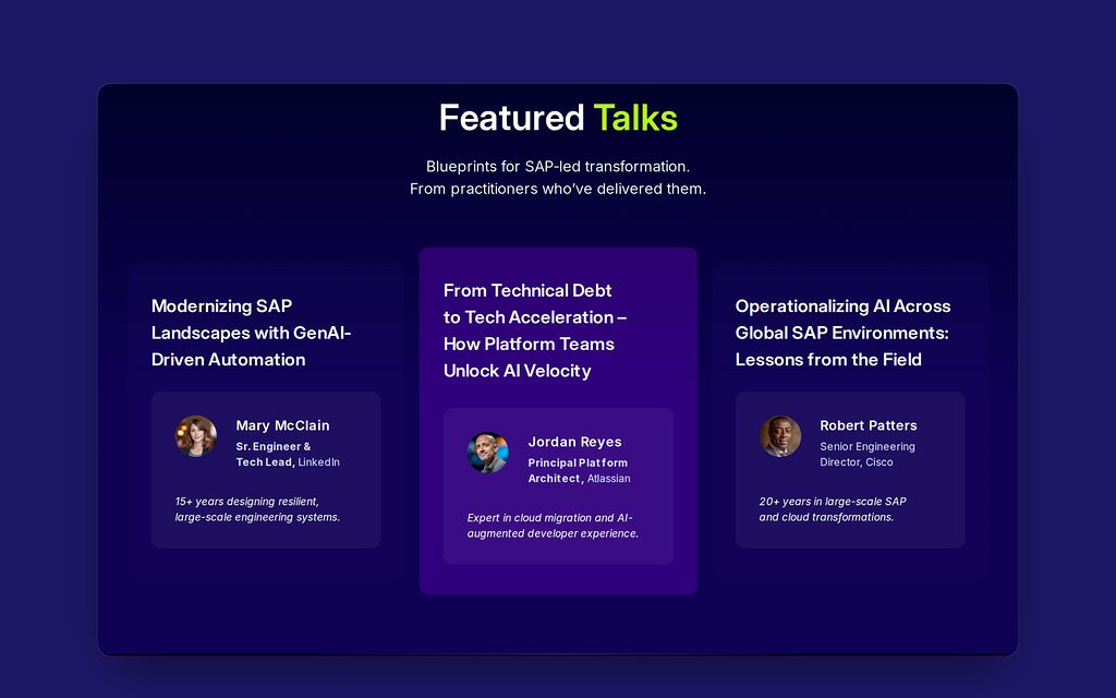 Featured talks