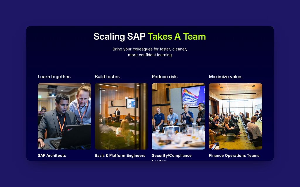 Scaling SAP takes a team