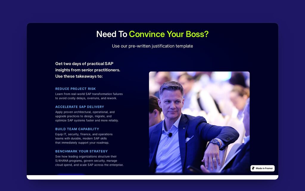Convince your boss